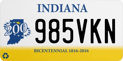 IN license plate 985VKN