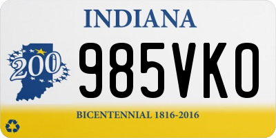 IN license plate 985VKO