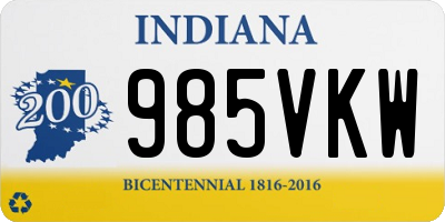 IN license plate 985VKW