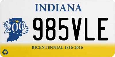 IN license plate 985VLE