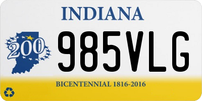 IN license plate 985VLG