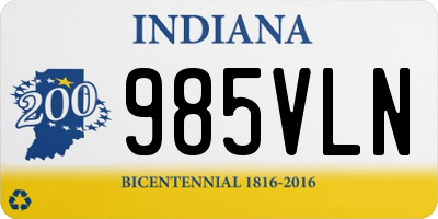 IN license plate 985VLN