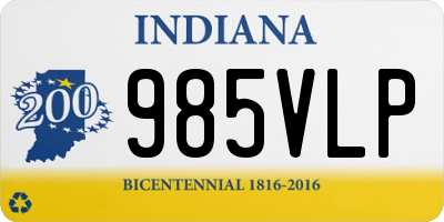 IN license plate 985VLP