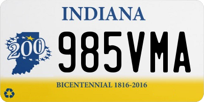 IN license plate 985VMA