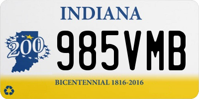 IN license plate 985VMB