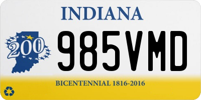 IN license plate 985VMD