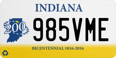 IN license plate 985VME