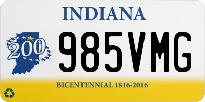 IN license plate 985VMG