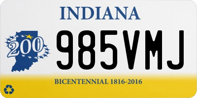 IN license plate 985VMJ