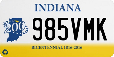 IN license plate 985VMK