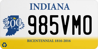 IN license plate 985VMO