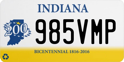 IN license plate 985VMP