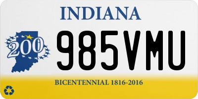 IN license plate 985VMU