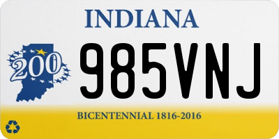 IN license plate 985VNJ