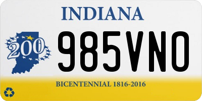 IN license plate 985VNO