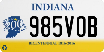 IN license plate 985VOB
