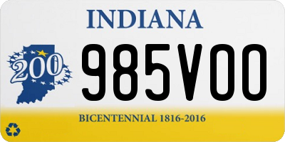 IN license plate 985VOO