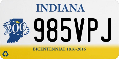 IN license plate 985VPJ