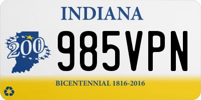 IN license plate 985VPN