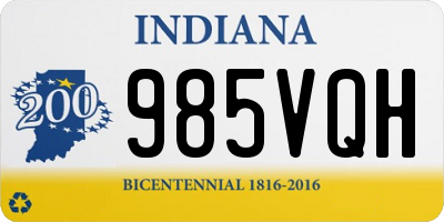 IN license plate 985VQH