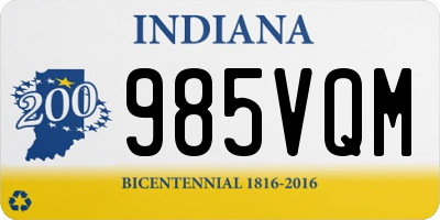 IN license plate 985VQM