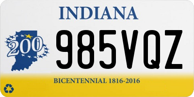 IN license plate 985VQZ