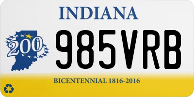 IN license plate 985VRB