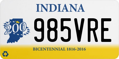 IN license plate 985VRE