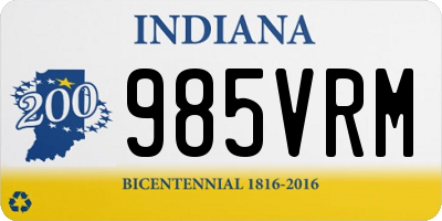 IN license plate 985VRM