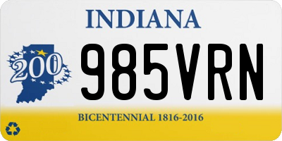 IN license plate 985VRN