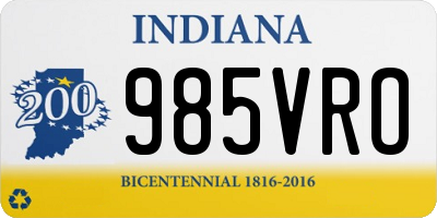 IN license plate 985VRO