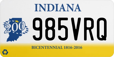 IN license plate 985VRQ