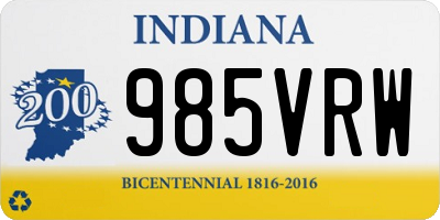 IN license plate 985VRW