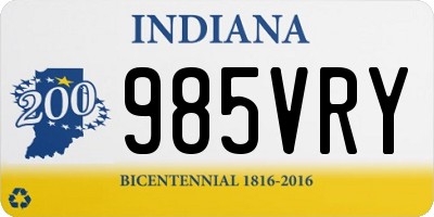 IN license plate 985VRY