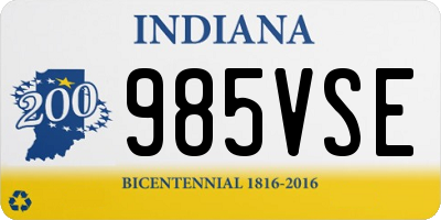 IN license plate 985VSE