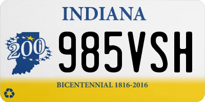 IN license plate 985VSH