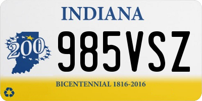 IN license plate 985VSZ