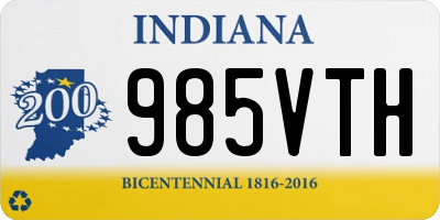 IN license plate 985VTH