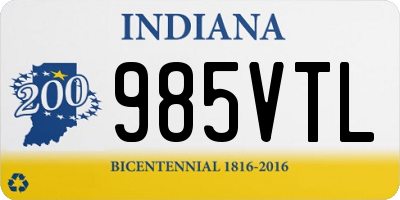 IN license plate 985VTL