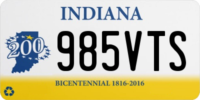 IN license plate 985VTS