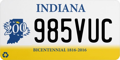 IN license plate 985VUC