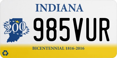 IN license plate 985VUR