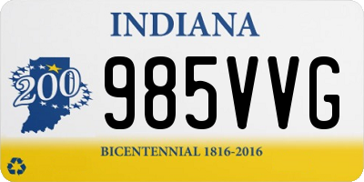 IN license plate 985VVG