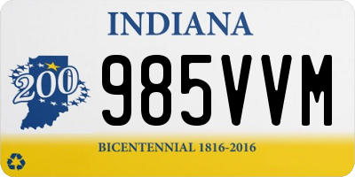 IN license plate 985VVM