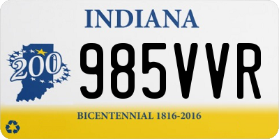 IN license plate 985VVR