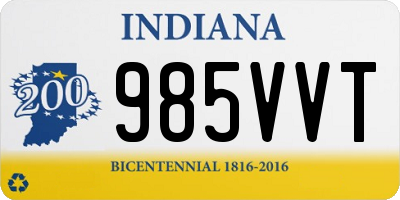 IN license plate 985VVT