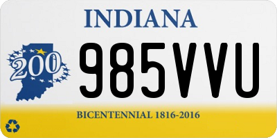 IN license plate 985VVU