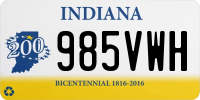 IN license plate 985VWH