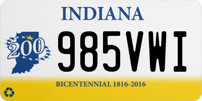 IN license plate 985VWI