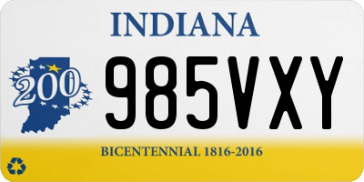 IN license plate 985VXY